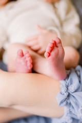 Newborn babies feet