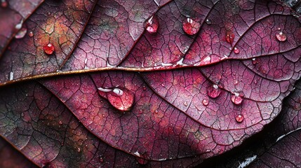 Close-up view of a textured autumn leaf.