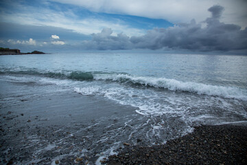 奄美大島、夏の早朝の海。