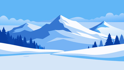 ski resort in the mountains