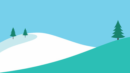 winter landscape with trees