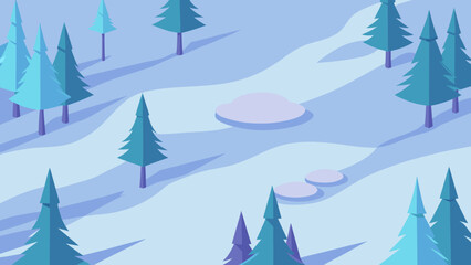 Obraz premium winter landscape with trees