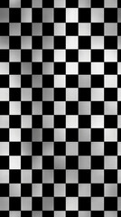 A checkered pattern of black and white squares filling the entire frame with a slight gradient effect