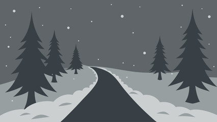 Obraz premium winter landscape with trees