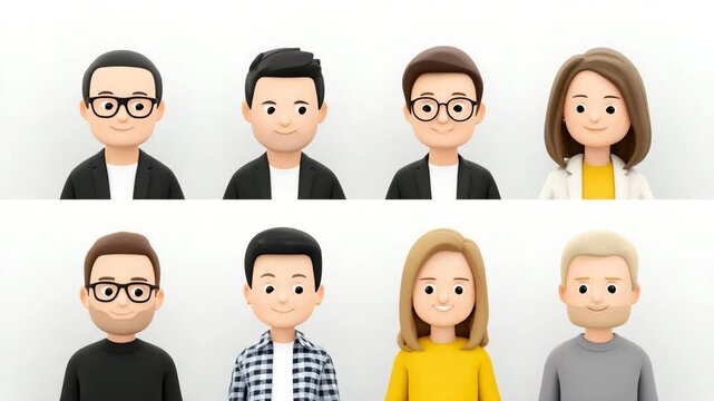 Avatar Portraits: A curated collection of diverse avatar portraits, each thoughtfully crafted to represent a range of personalities and styles, perfect for various digital applications.