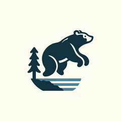 Bear jump logo