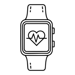 Heart shaped light bulb illustration with love and energy concept on white background