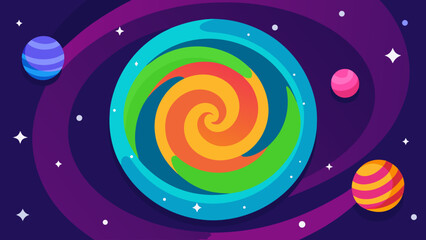 abstract background with spiral