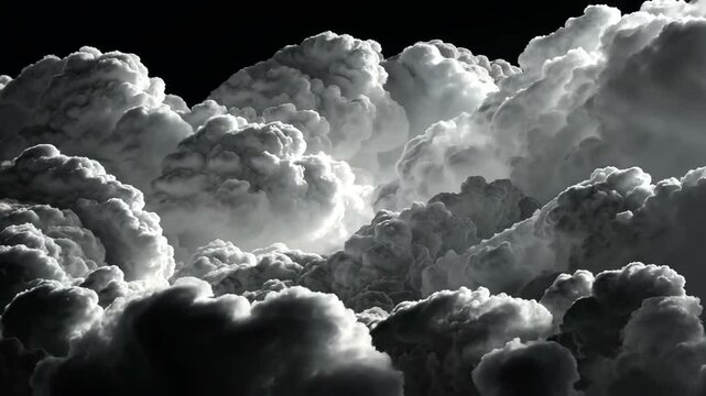 Dramatic Time Lapse of Storm Clouds Rolling in a Dark Sky for Breathtaking Visuals