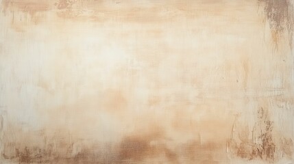 Fototapeta premium Beige textured surface, subtly shaded, painted canvas.
