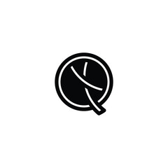 Elegant Alphabet Monogram XQ QX Logo with Abstract Design