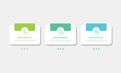 Business infographic template. Thin line design label with icon and 3 options, steps or processes.