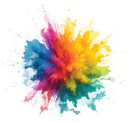 color powder explosion