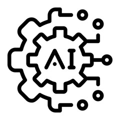 Obraz premium Ai integration icon