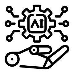 Robotic process icon