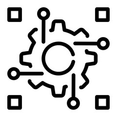 Synthetic data icon