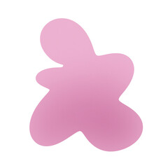 Playful Bunny Blob with Arms – Abstract Pink PNG