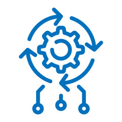 Obraz premium Algorithmic intelligence icon