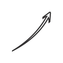 Arrow points upward, indicating growth and progress