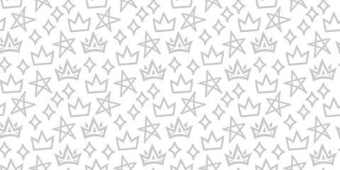 King Crown pattern. Queen crown pattern. Doodle Crown Pattern Background. seamless pattern crown pattern background.