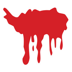 Vector red drip