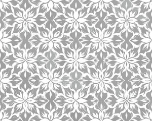 Seamless Floral Pattern Design, Elegant Ornament, Decorative Textile Repeat