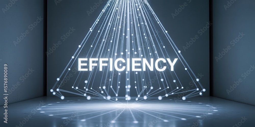 Poster light rays form the word 