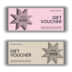 Gift Voucher template design