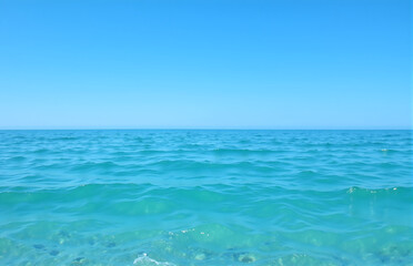 Obraz premium Blue Sea and Sky