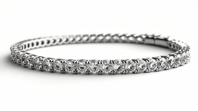 Elegant silver diamond tennis bracelets showcasing sparkling gemstone jewelry