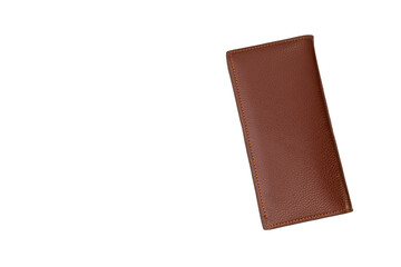 Brown Leather Wallet with Blank Space for Text