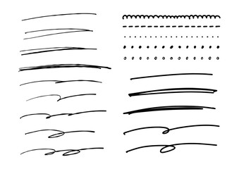 手書き風線セット