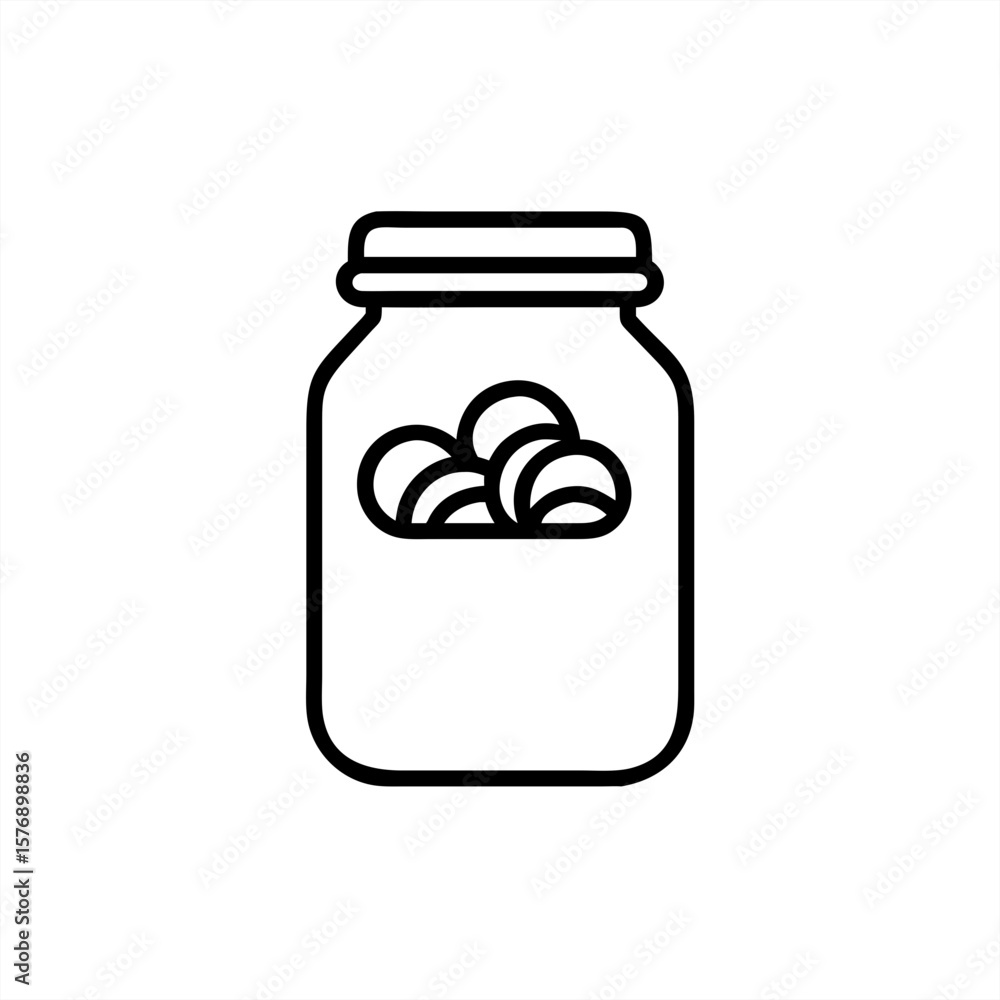 Poster jar of coins on transparent background for web and graphic design