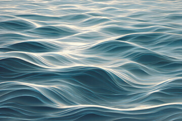 Harmonious Wave Patterns: A Visual Symphony of Motion and Rhythm Evoking the Calming and Profound Essence of Nature's Cycles