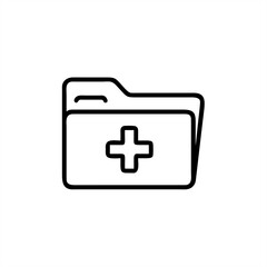 Obraz premium Medical Folder on transparent background for web and graphic design