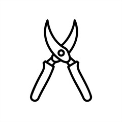 Pruning Shears on transparent background for web and graphic design