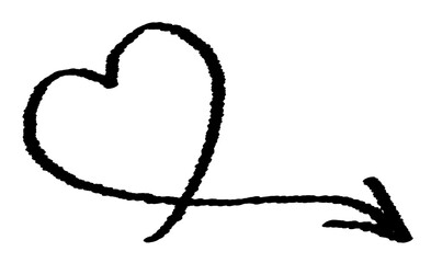 Hand drawn heart. Hand drawn heart icon. Hand drawn heart vector.	