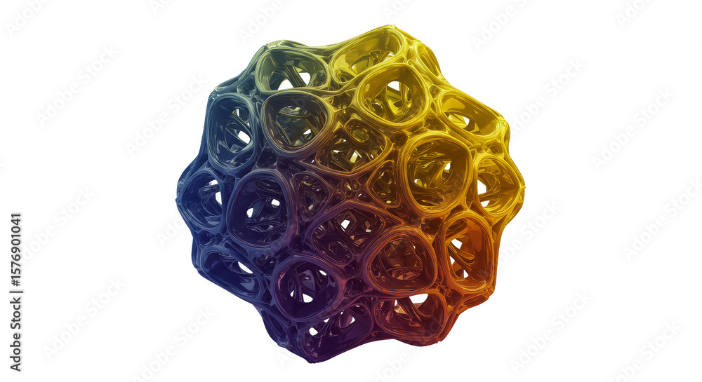 Poster abstract orb transparent background 3d sphere geometric particle