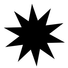 Obraz premium Contorno de estallido vectorial de cómic como burbuja de diálogo o elemento de diseño