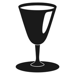 wine glass isolated on white