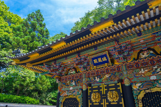 宮城県仙台市の瑞鳳殿 唐門