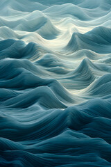 Harmonious Wave Patterns: A Visual Symphony of Motion and Rhythm Evoking the Calming and Profound Essence of Nature's Cycles