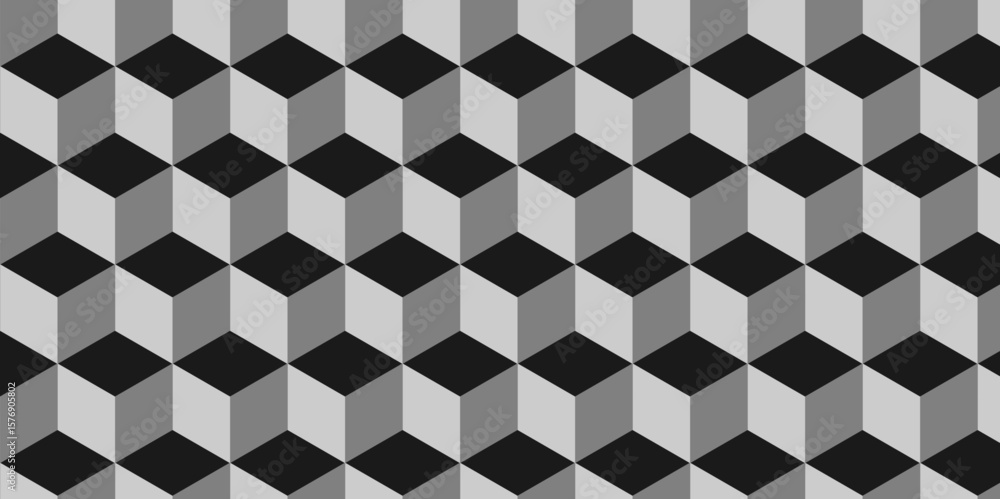 Aufkleber 3d futuristic minimal honeycomb mosaic white and gray background. modern hexagon seamless vector pat