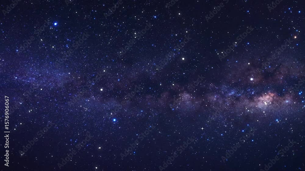Wall mural the stars and nebulae in space. galaxy exploration through outer space towards glowing milky way gal