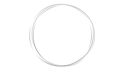 Silver ring circle silver shiny ring or swirl, round frame  cutout
