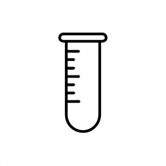 Test Tube on transparent background for web and graphic design