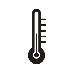 Thermometer on transparent background for web and graphic design