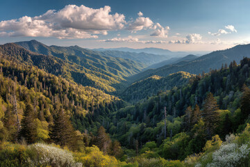 Obraz premium capture breathtaking summer landscapes and nature across all states in usa featuring mountains and hills