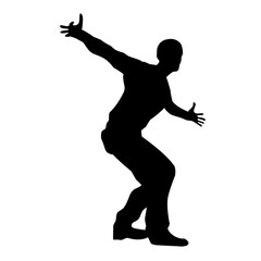 Dancer silhouette vector