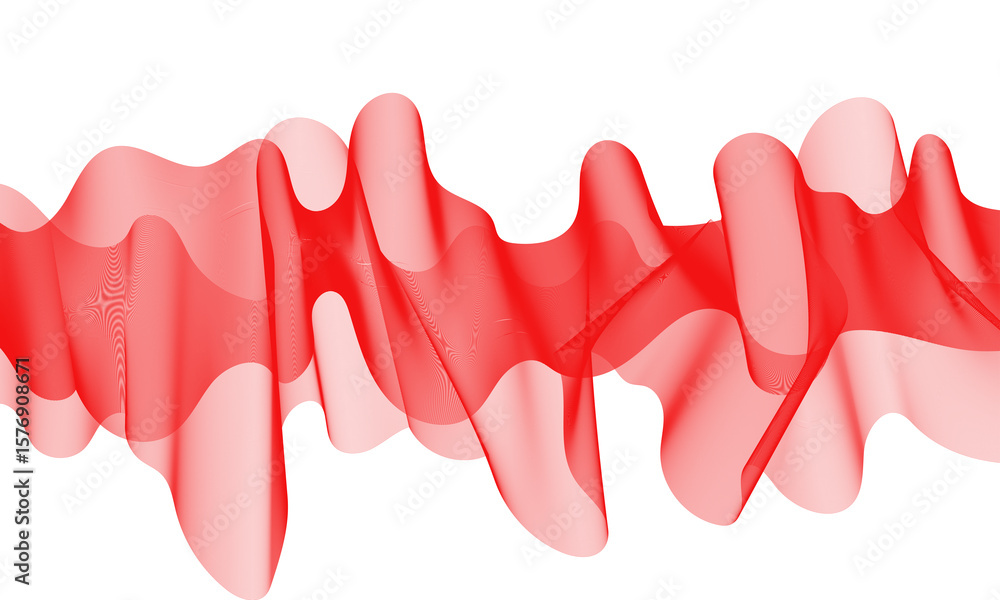 Fototapete abstract background with glowing and shiny wave line design element with modern red color gradient f